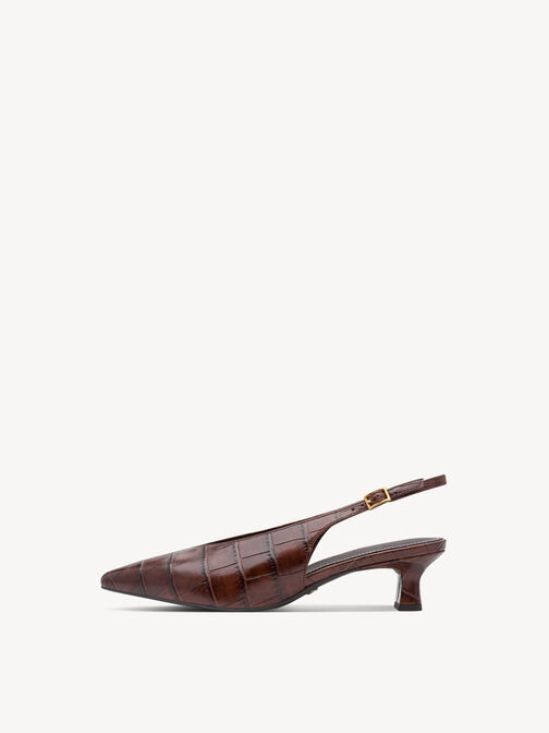 sling pumps, MUSCAT CROCO, hi-res