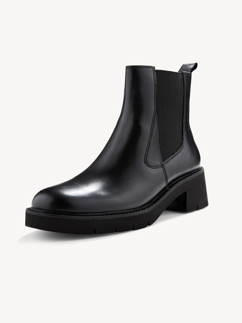Leather Chelsea boot - black, BLACK LEATHER, hi-res