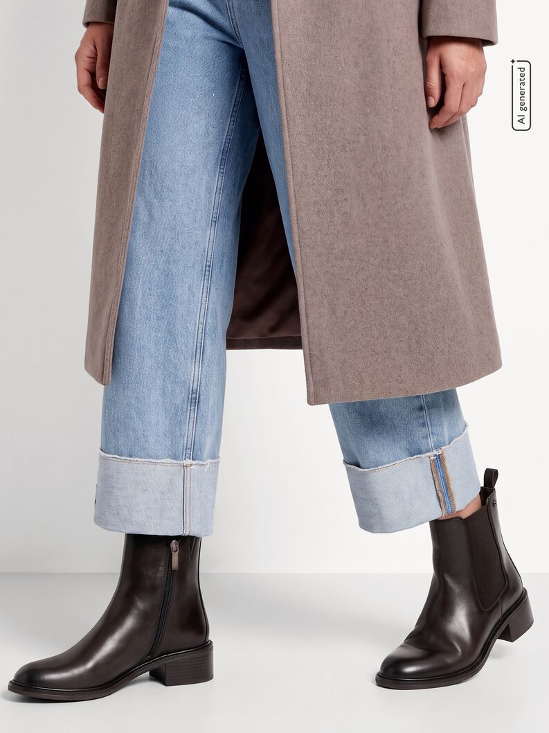 Bottine Chelsea en cuir, MOCCA NAPPA, hi-res