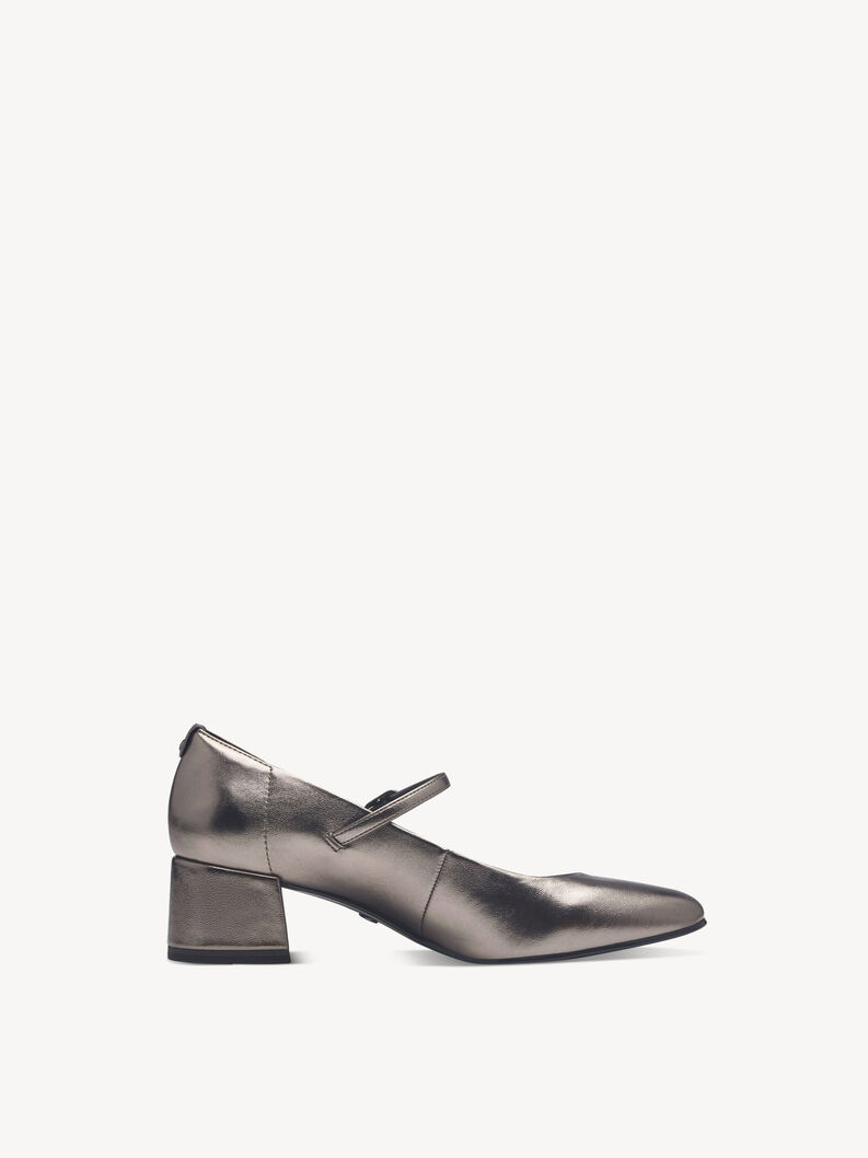 Pumps - metallic, PEWTER, hi-res