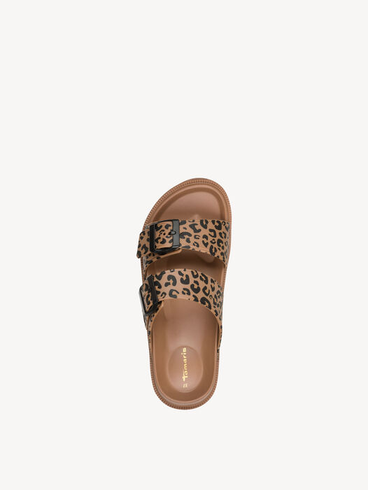 Slipper, COGNAC LEOPARD, hi-res