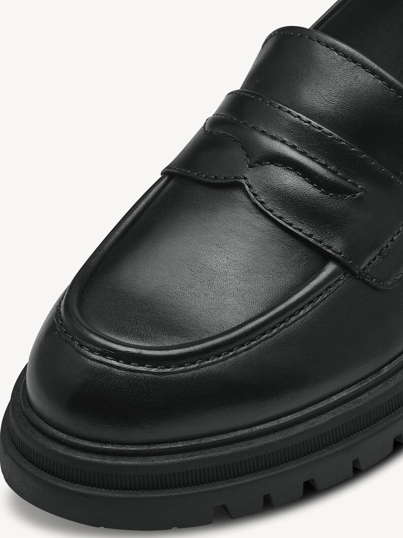 Lederslipper - schwarz, BLACK LEATHER, hi-res