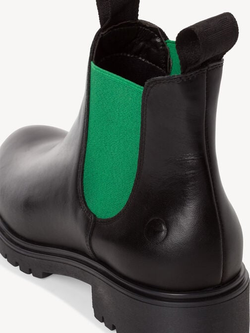 Chelsea Boot, BLK LEA./GREEN, hi-res
