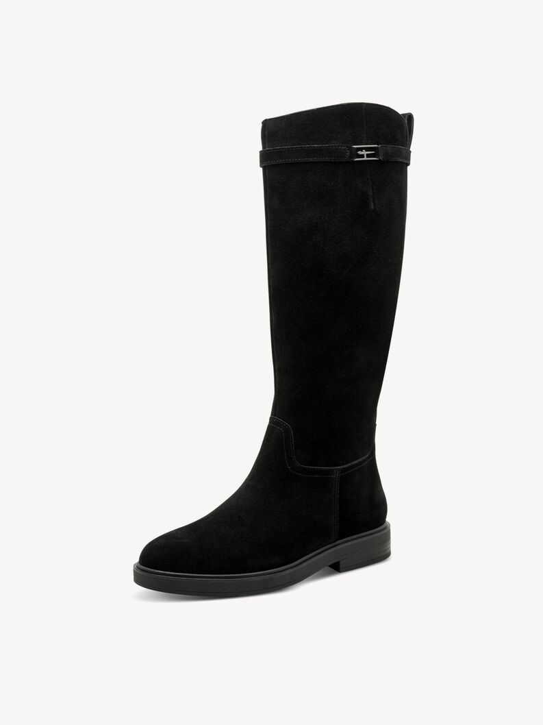 Lederstiefel - schwarz, BLACK, hi-res