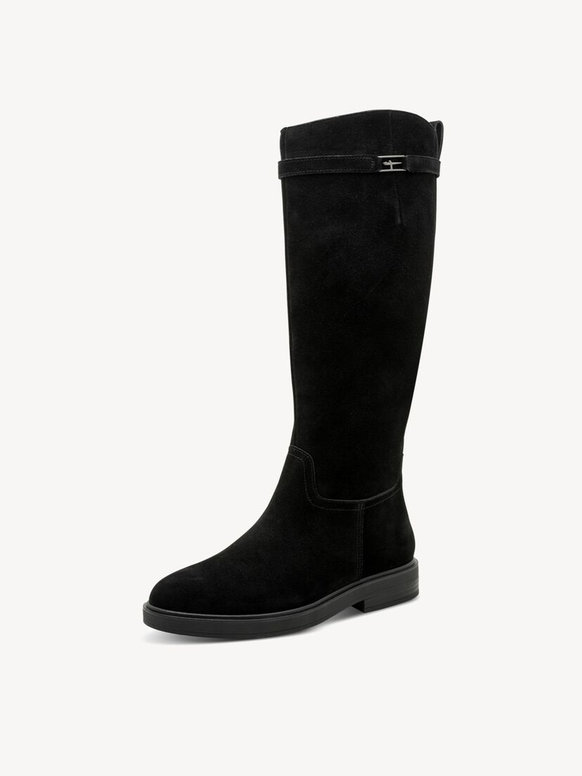 Leren Laarzen - zwart, BLACK, hi-res