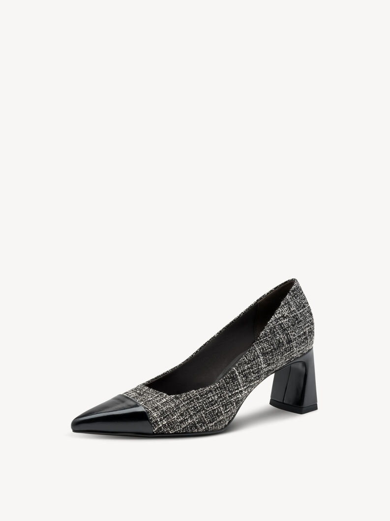 Escarpin - noir, BLACK/WHITE, hi-res