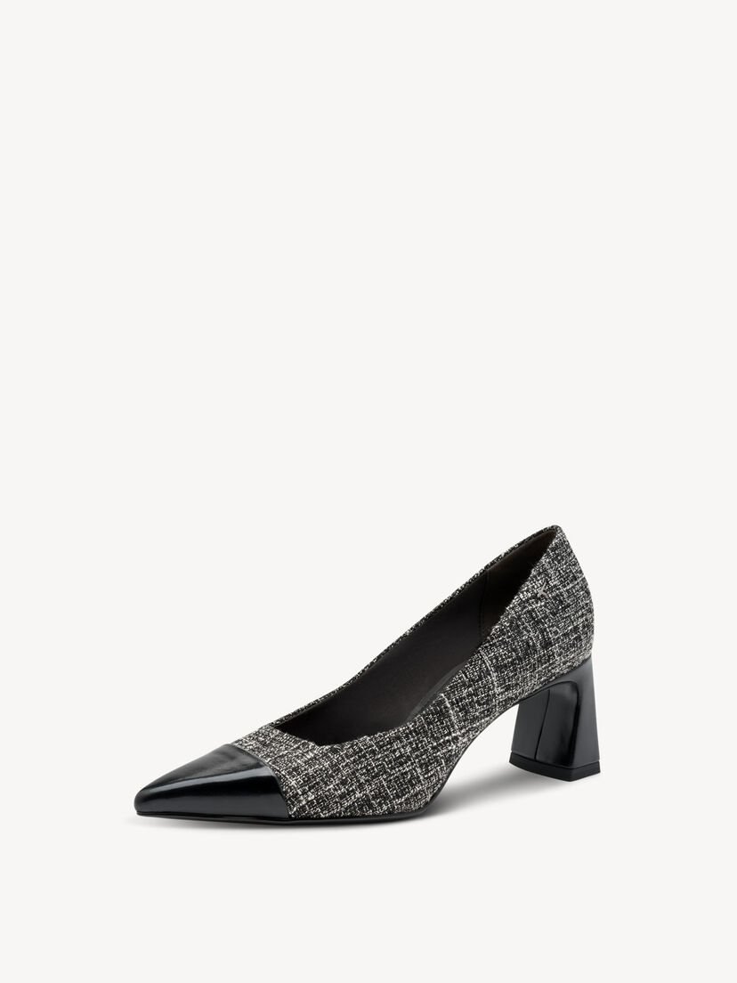 Pumps - zwart, BLACK/WHITE, hi-res