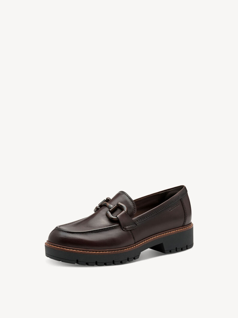 Slipper en cuir - marron, 304, hi-res