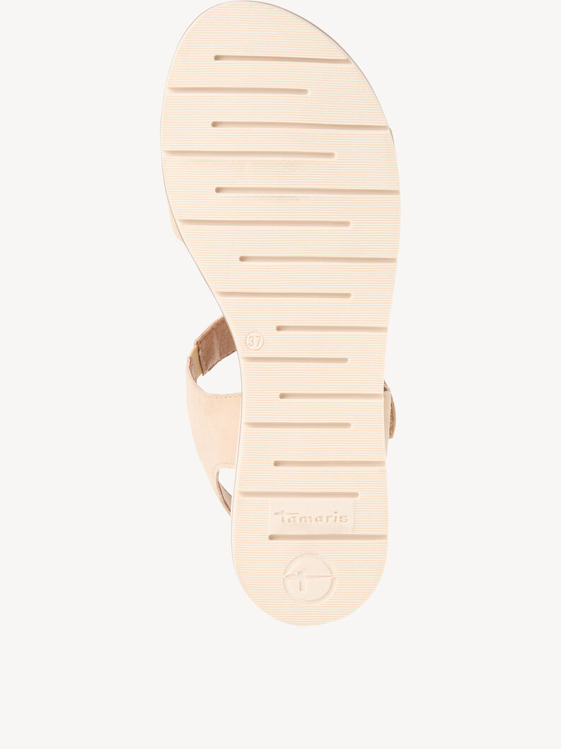 Ledersandale - beige, SAND, hi-res