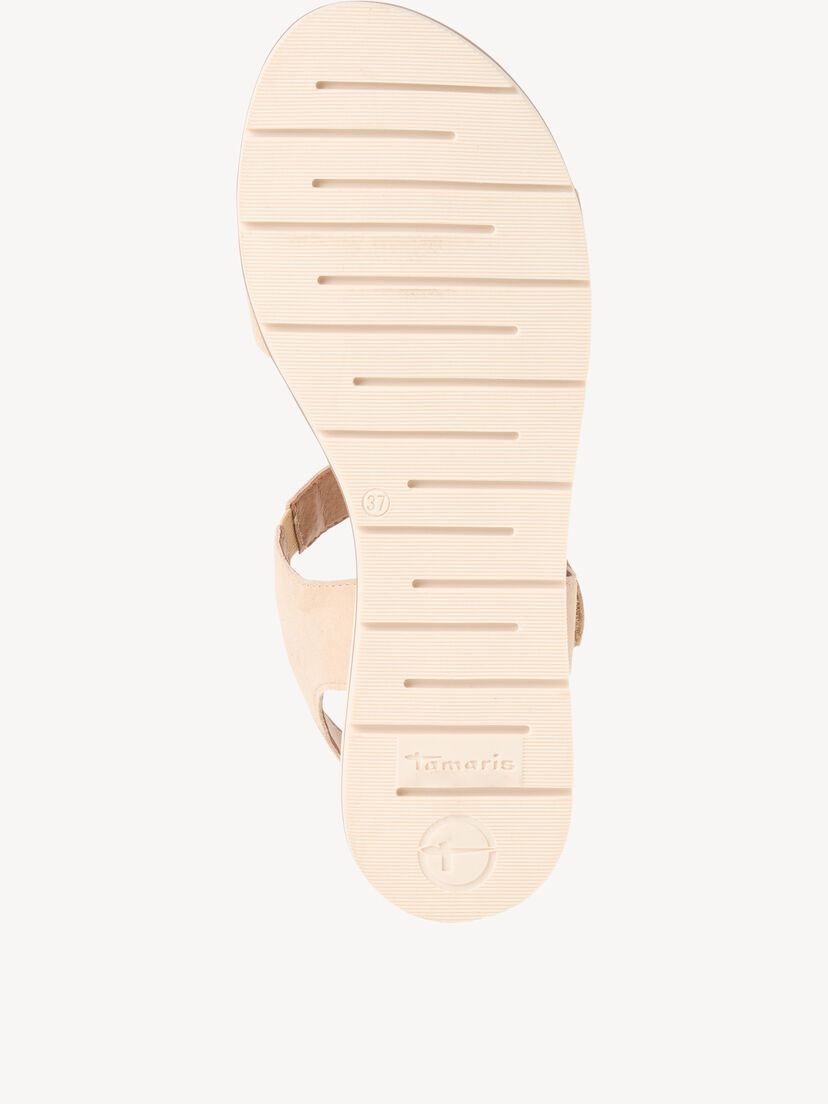 Leren Sandaal - beige, SAND, hi-res