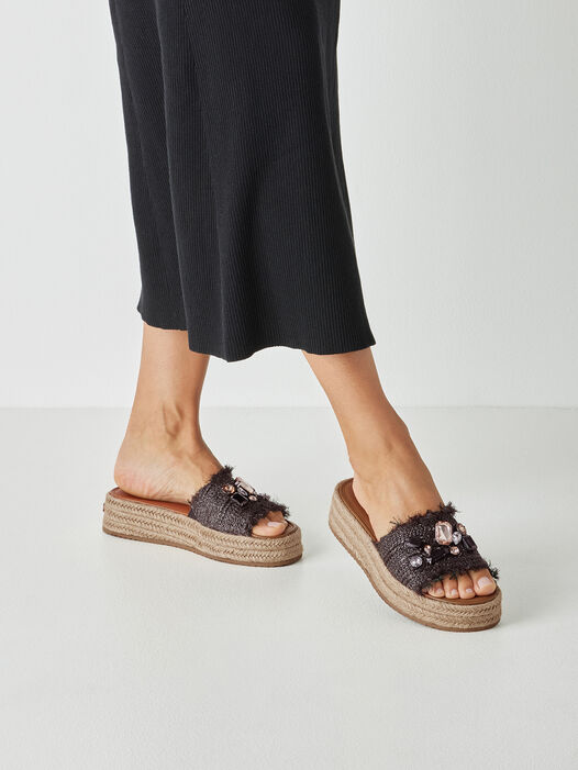 Slipper, BLACK, hi-res