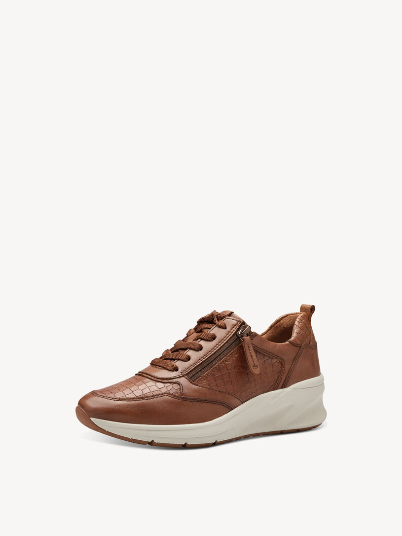 Basket en cuir - marron, COGNAC STRUCT., hi-res
