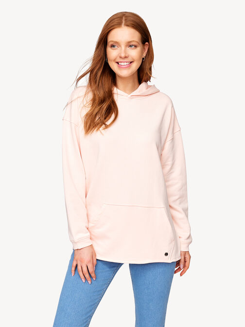 Oversizowa bluza z kapturem, Cloud Pink, hi-res