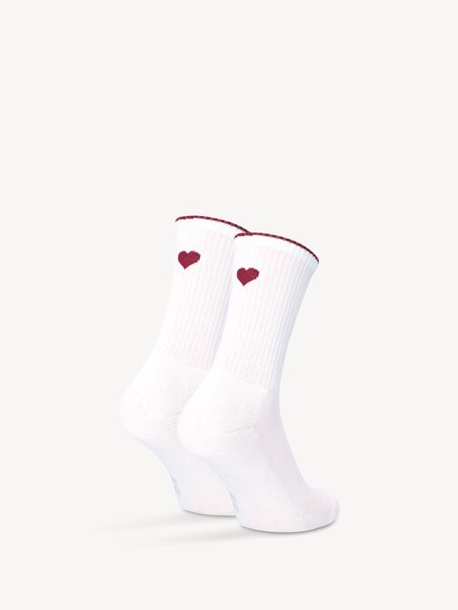 Set de chaussettes, offwhite/bordeaux, hi-res