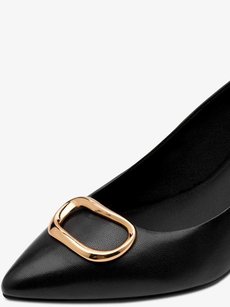 Leather Pumps - black, BLACK, hi-res