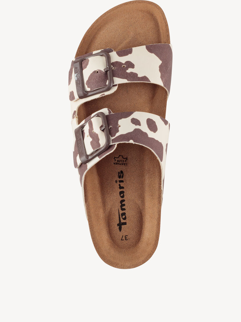 Leren Slipper - wit, COW, hi-res