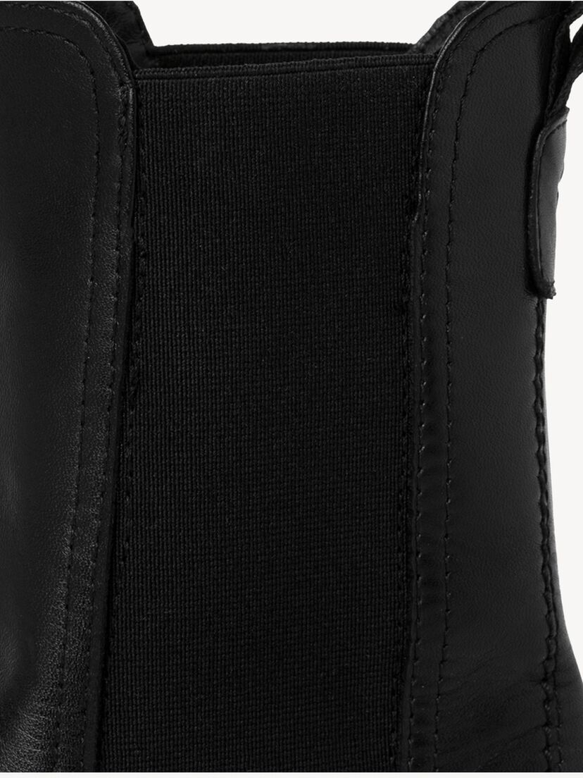 Enkellaarsje - zwart warme voering, BLACK, hi-res