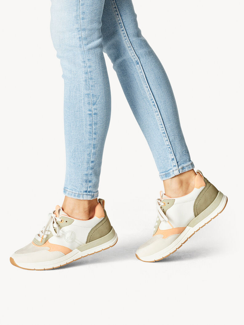Tamaris Lage damessneakers, beige comb, 38 EU, Beige kam., 38 EU