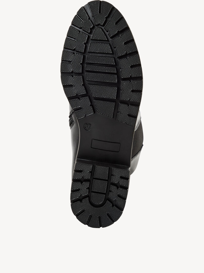 Bottes en cuir - noir, BLACK, hi-res