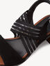 Kožené sandálky - černá, BLACK/COGNAC, hi-res