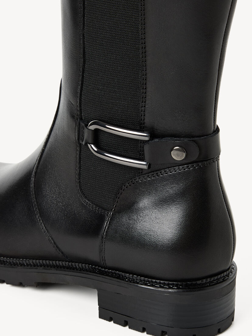 Leren Laarzen - zwart, BLACK, hi-res