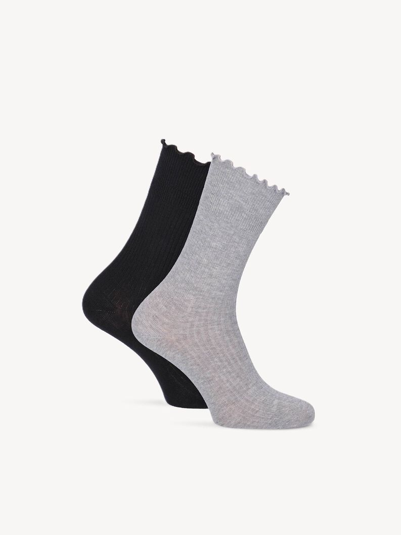 Lot de 2 paires de chaussettes - multicolore, grey/black, hi-res