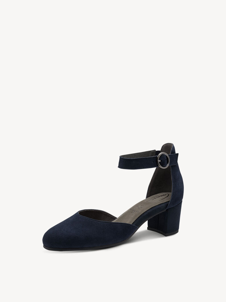 Lederpumps - blau, NAVY, hi-res