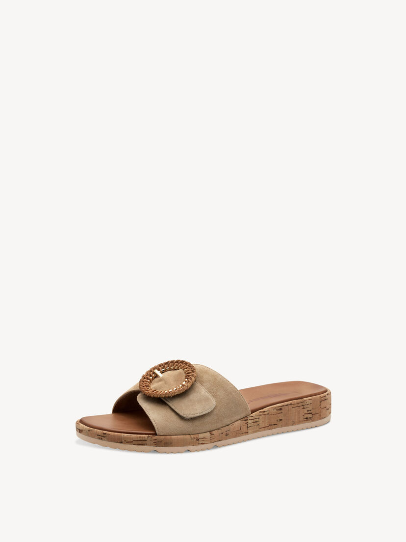 Leren Slipper - bruin, TAN, hi-res