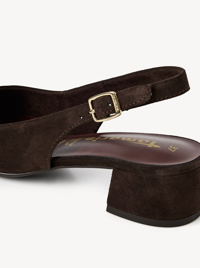 Lederslingpumps - braun, MOCCA, hi-res