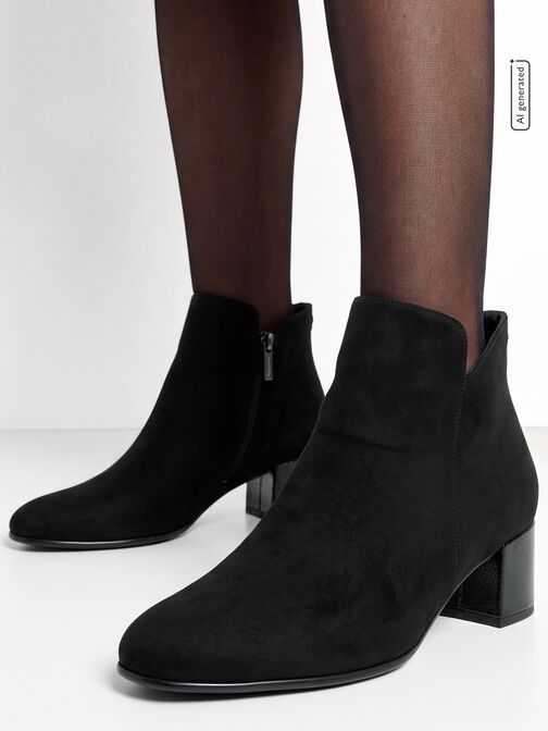 Bootie, BLACK COMB, hi-res