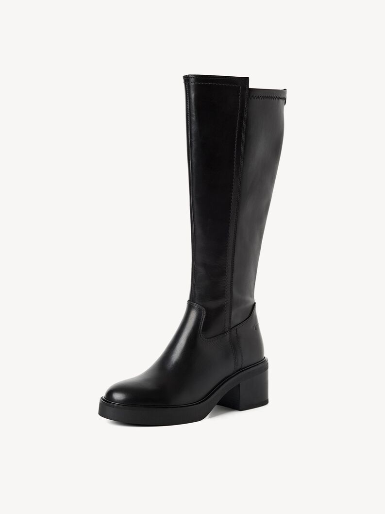 Stiefel - schwarz, BLACK LEATHER, hi-res