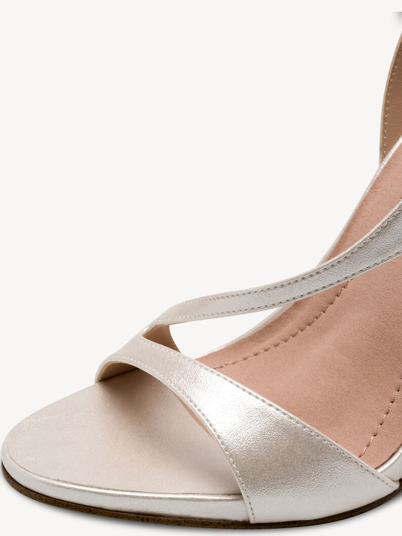 Sandale &agrave; talon - blanc, WHITE PEARL, hi-res