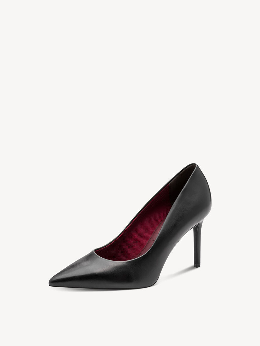 Pumps - zwart, BLACK LEATHER, hi-res