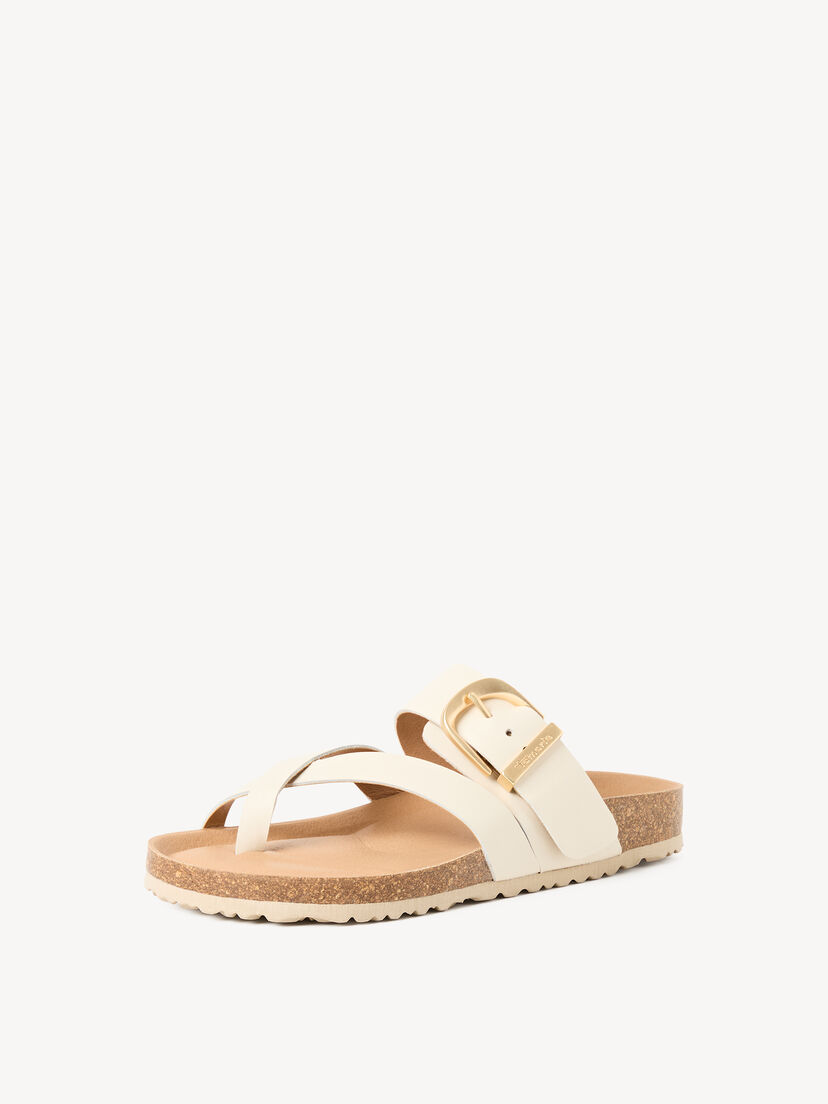 Leren Slipper - beige, 418, hi-res
