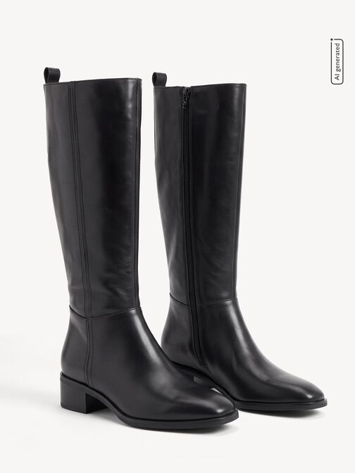 Stiefel, BLACK LEATHER, hi-res