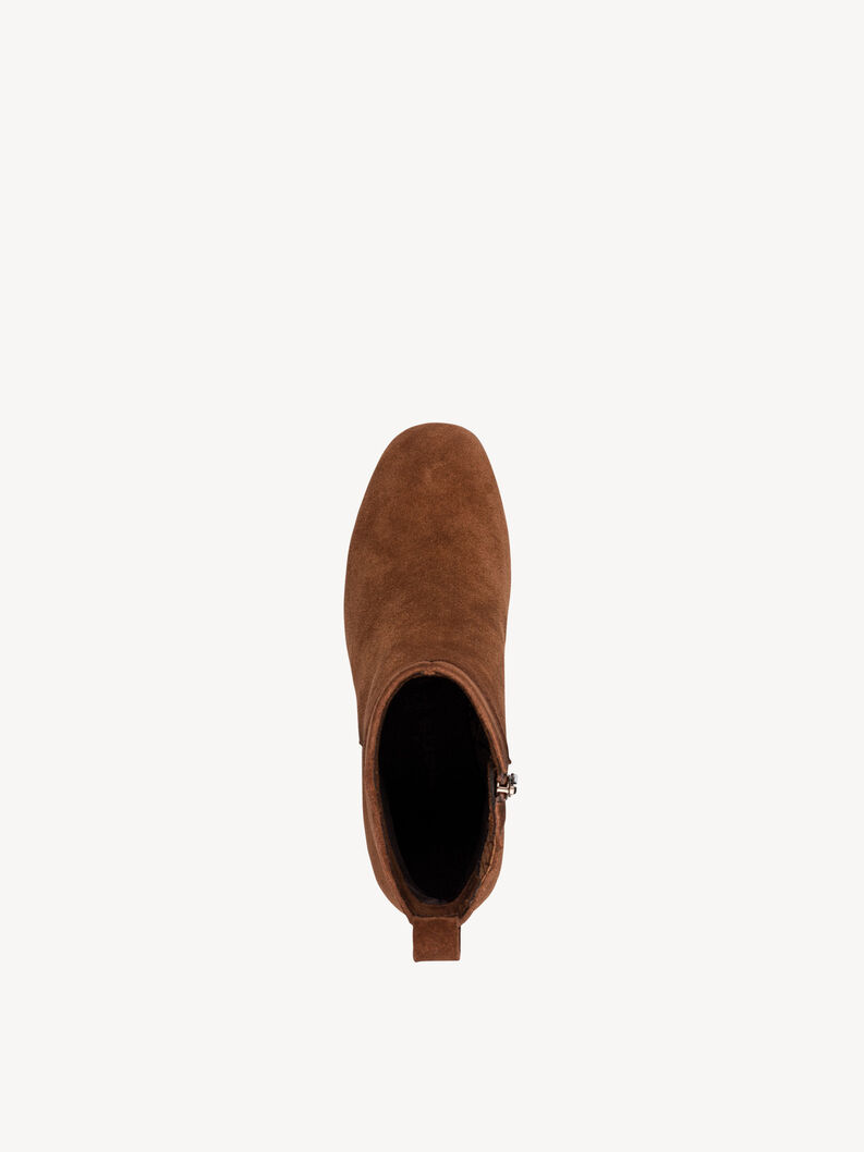 Leather Bootie - brown, MUSCAT, hi-res