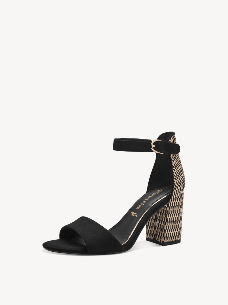Heeled sandal black 1-28356-42-098: Buy Tamaris Sandals online!