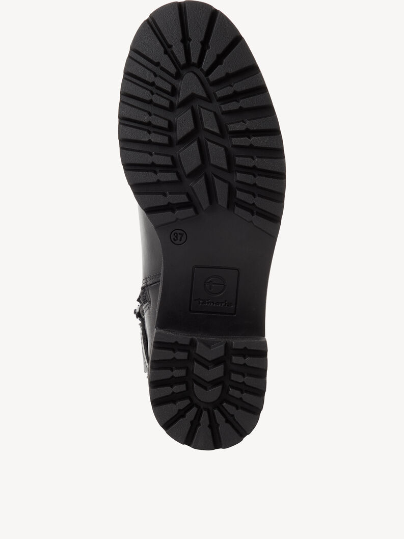Lederstiefelette - schwarz, BLACK LEATHER, hi-res