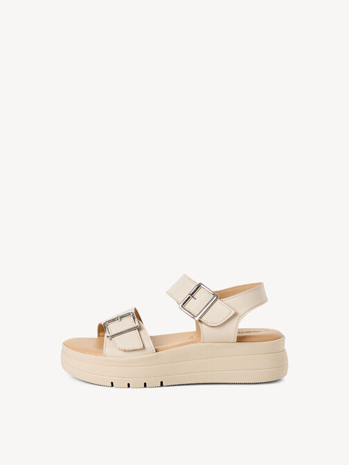 Sandale &agrave; talon, IVORY LEATHER, hi-res