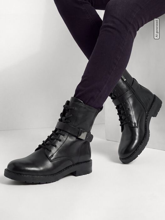 Enkellaarsje, BLACK, hi-res