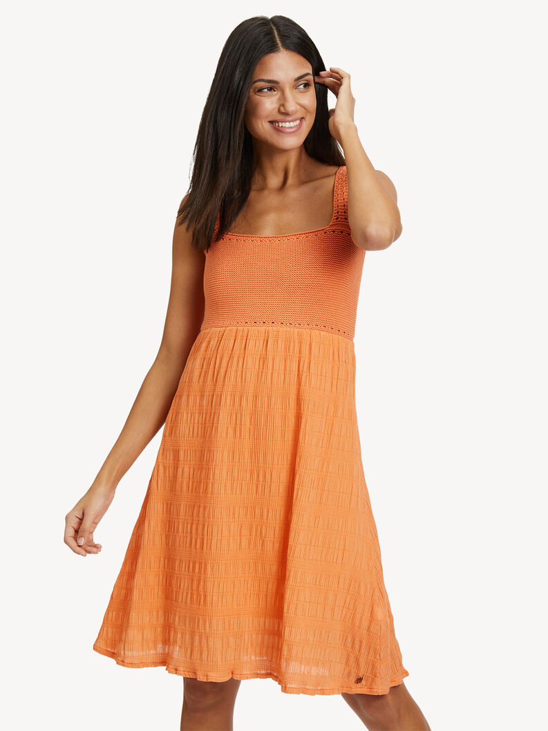 Sukienka - pomarańczowy, Dusty Orange, hi-res