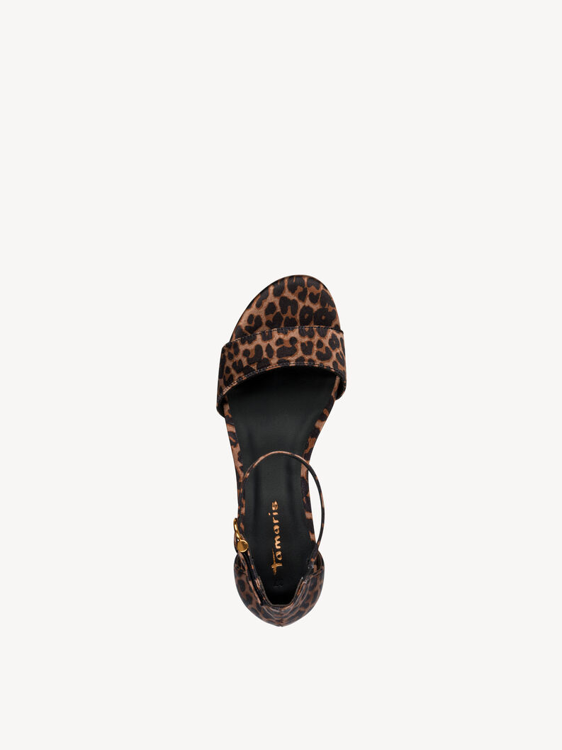 Sandalette - braun, LEOPARD, hi-res