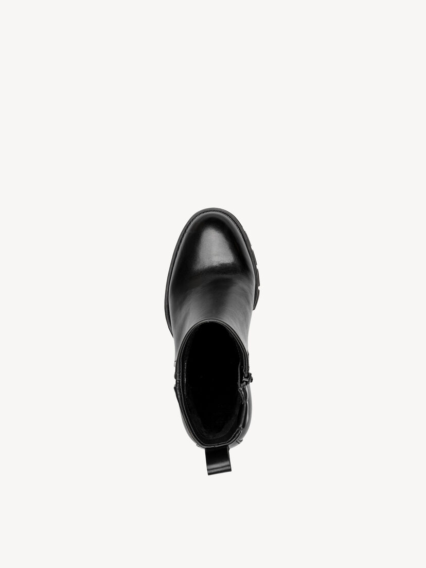 Enkellaarsje - zwart, BLACK, hi-res