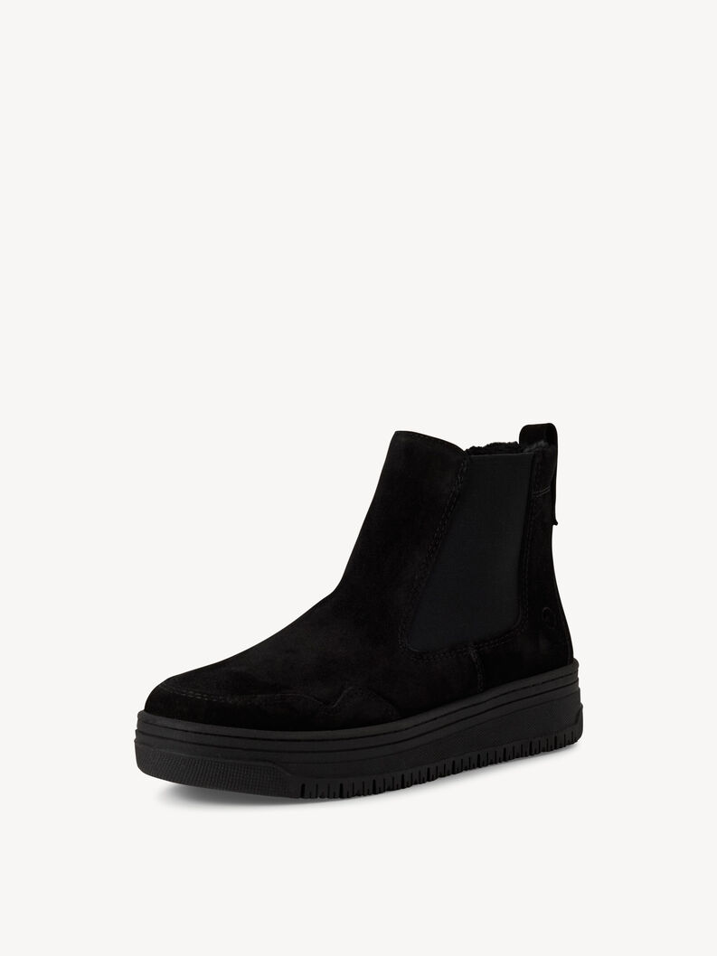 Leder Chelsea Boot - schwarz, BLACK, hi-res