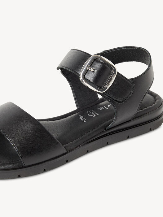 Sandaal, BLACK LEATHER, hi-res