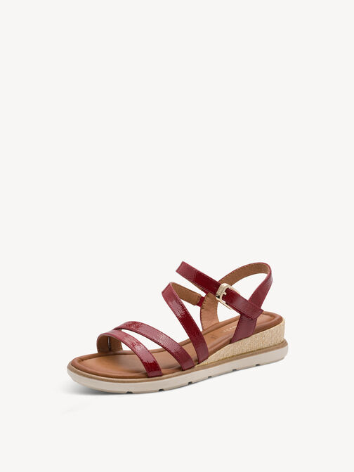Sandale &agrave; talon, RED PATENT, hi-res