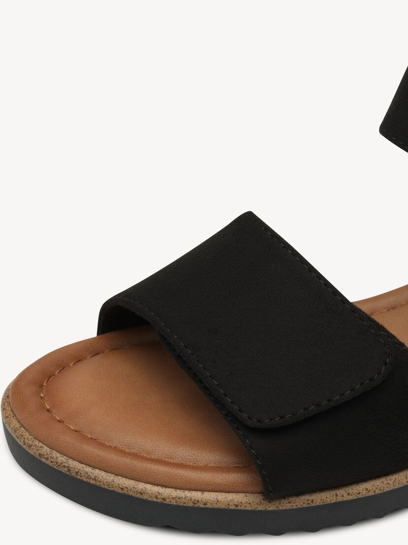 Sandaaltje - zwart, BLACK, hi-res