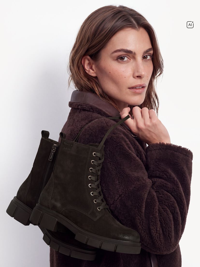 Enkellaarsje - bruin, MOCCA SUEDE, hi-res