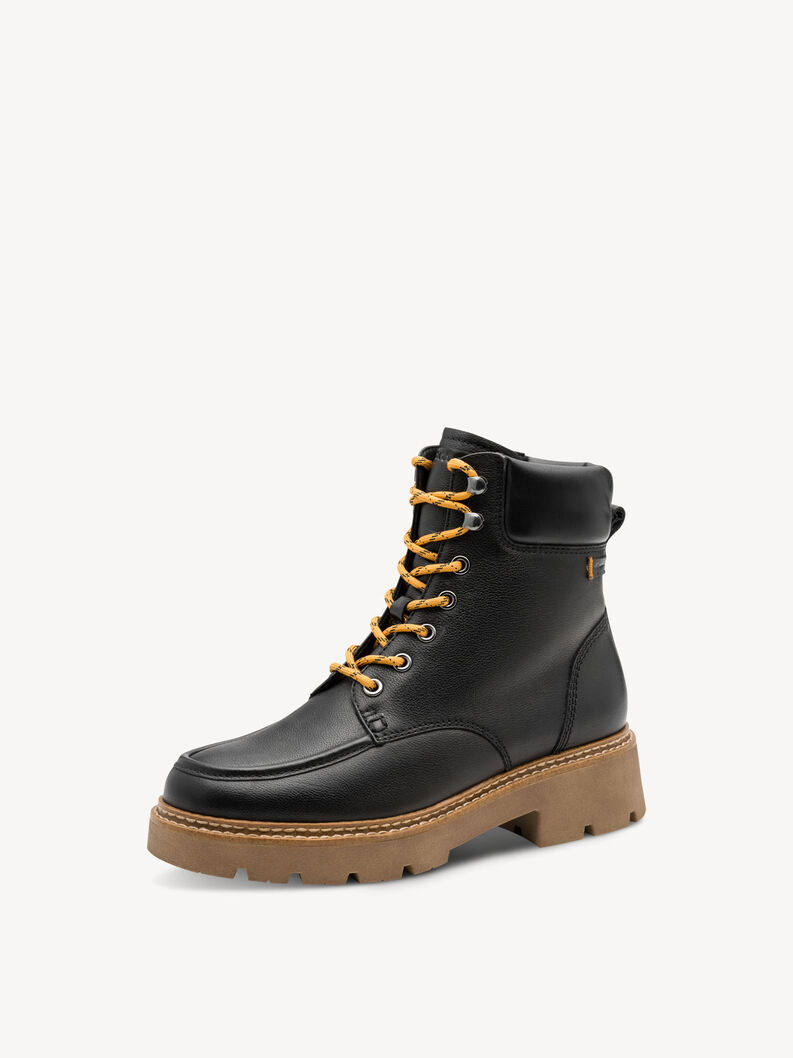 Stiefelette - schwarz, BLACK LEATHER, hi-res