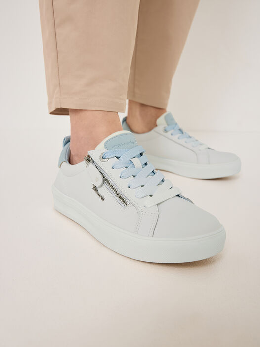 Sneaker, WHITE/BLUE, hi-res